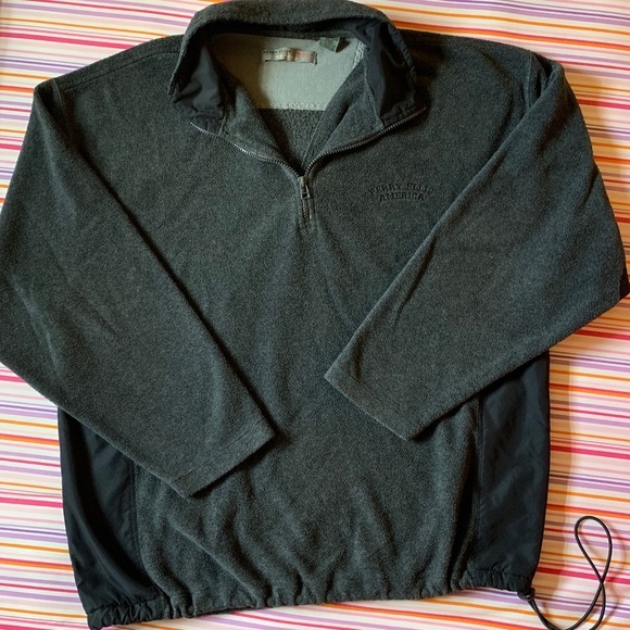 VINTAGE Perry Ellis Grey/black pullover - Picture 2 of 3
